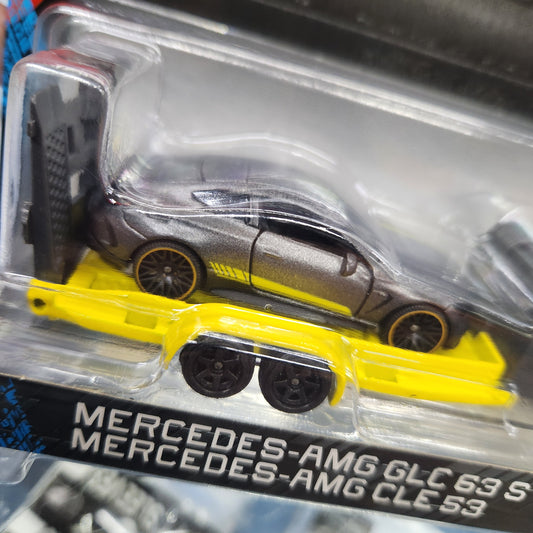 Majorette - Mercedes-AMG Deluxe Trailers - GLC 63 S / CLE 53 + Trailer