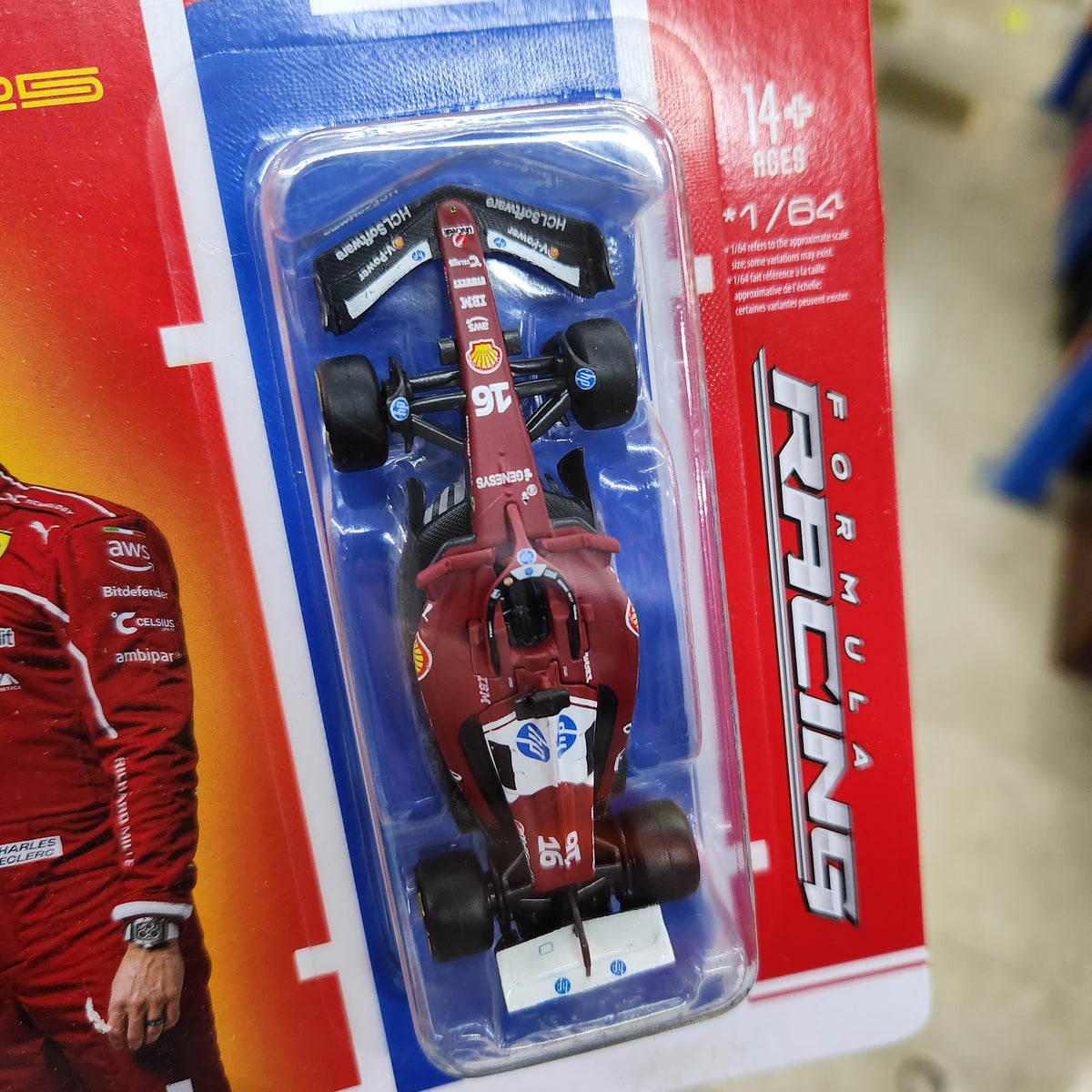 Bburago - Formula Racing - 2025 Ferrari F1 Team SF-25 - #16 Charles Leclerc - 1:64 Scale