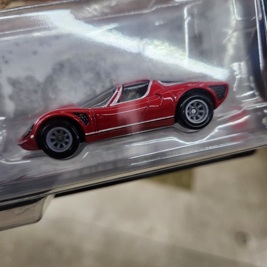 Hot Wheels Premium - Car Culture - 2 Pack - Alfa Romeo 155 V6 TI & '69 Alfa Romeo 33 Stradale