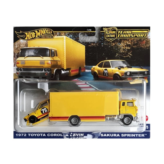 Hot Wheels - Team Transport - Sakura Sprinter / 1972 Toyota Corolla Levin