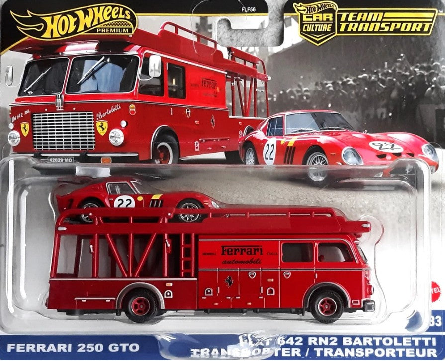 Hot Wheels - Team Transport - Ferrari 250 GTO/Fiat 642 RN2 Bartoletti