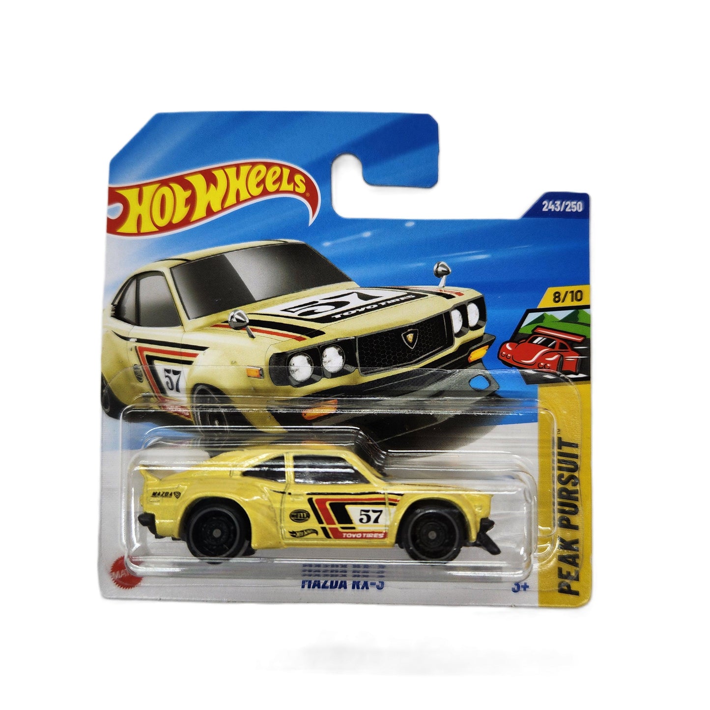 Hot Wheels - Mazda RX-3 #57 (Yellow) Short Card
