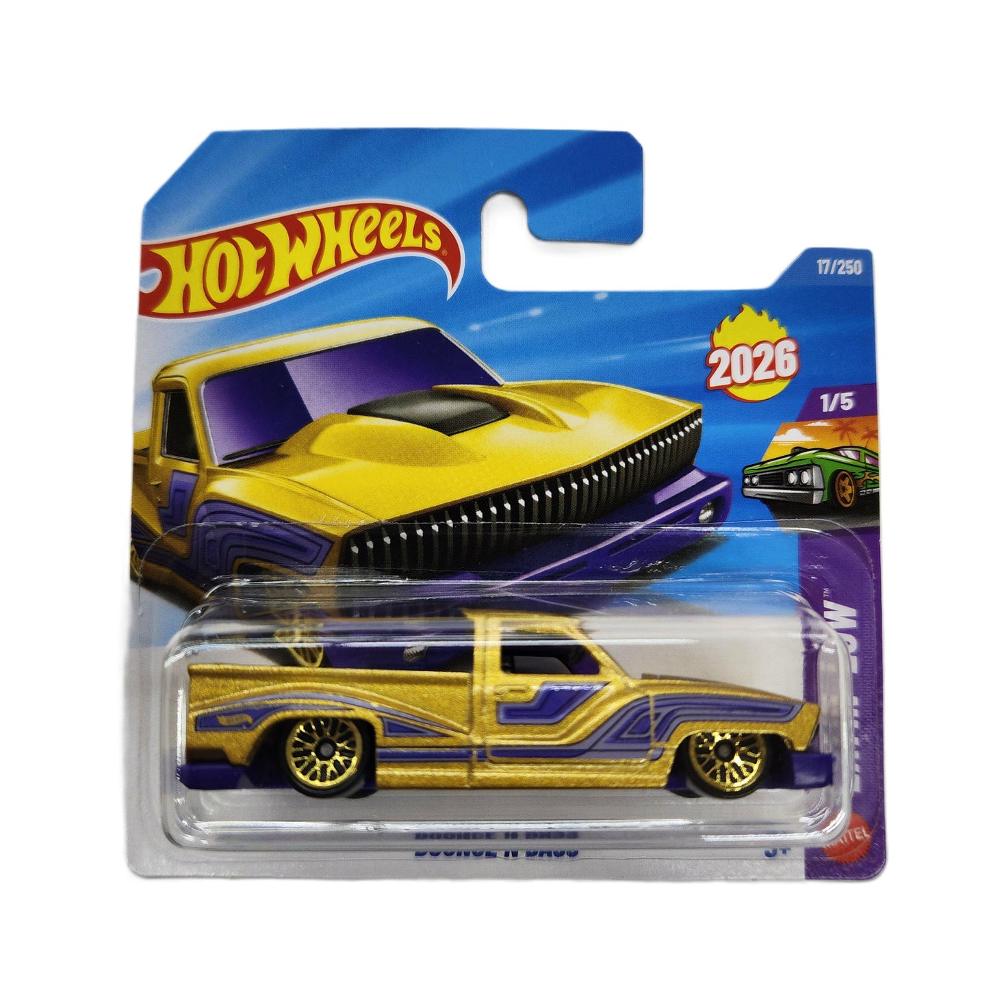 Hot Wheels - Bounce'N Bass (Gold) - Short Card