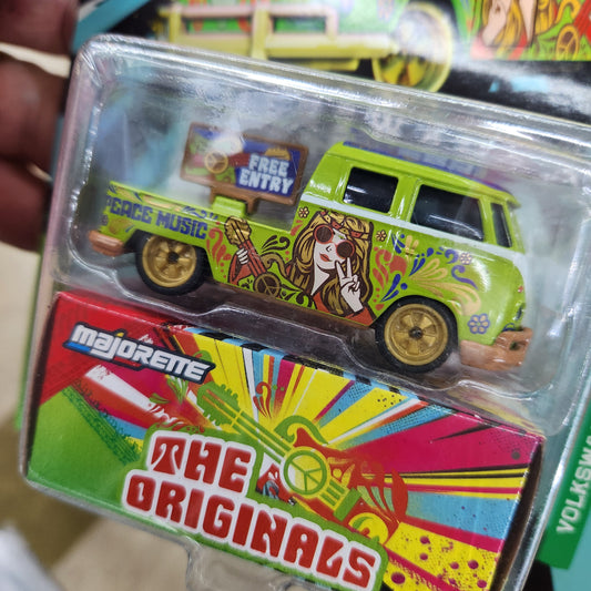 Majorette - Volkswagen Deluxe Cars 'The Originals' - VW T1 Peace Wagon (Green)