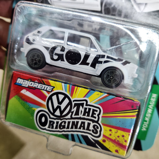 Majorette - Volkswagen Deluxe Cars 'The Originals' - VW Golf Mk 1 (Black/White)