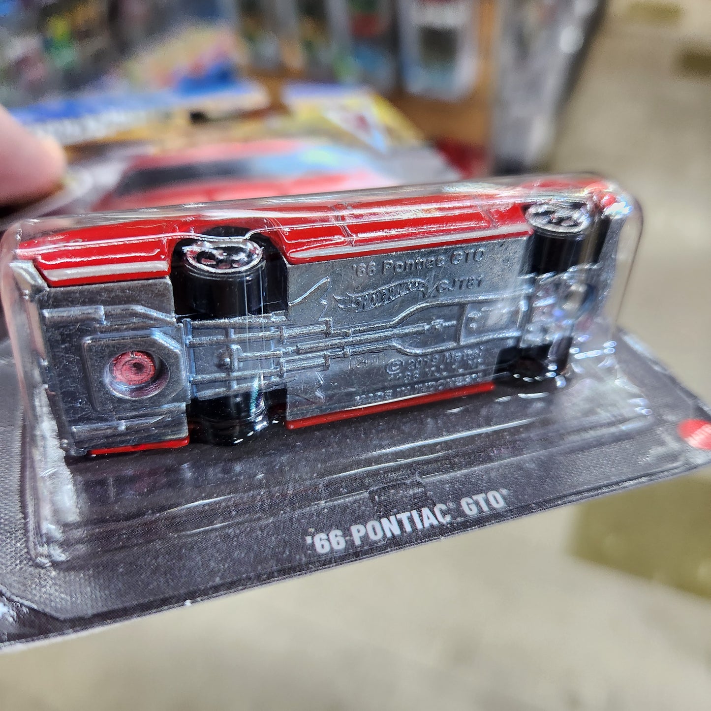 Hot Wheels Silver Series - Pontiac Centennial Celebration - 1966 Pontiac GTO (Metal Base)