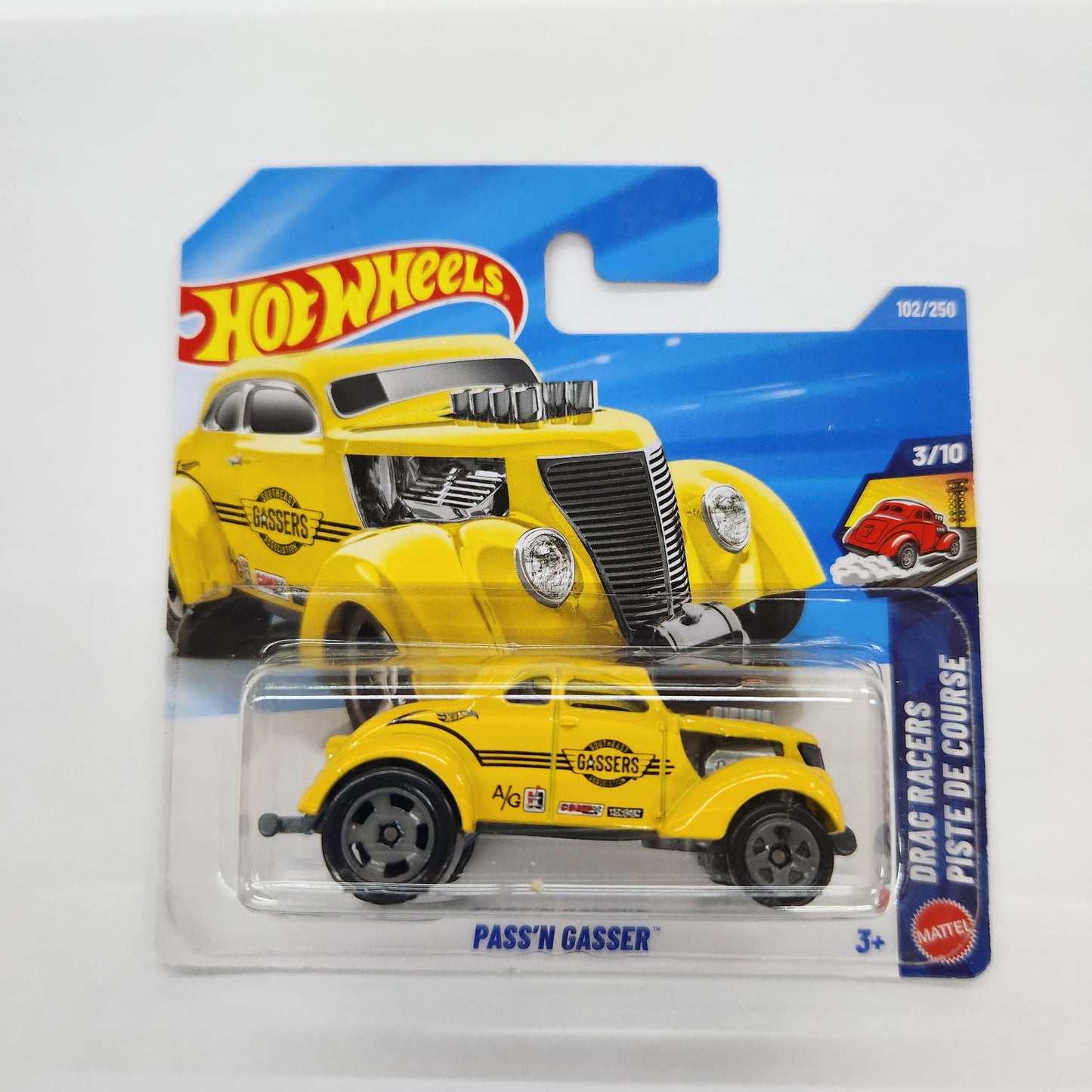 Hot Wheels - Pass'n Gasser (Yellow) - Short Card