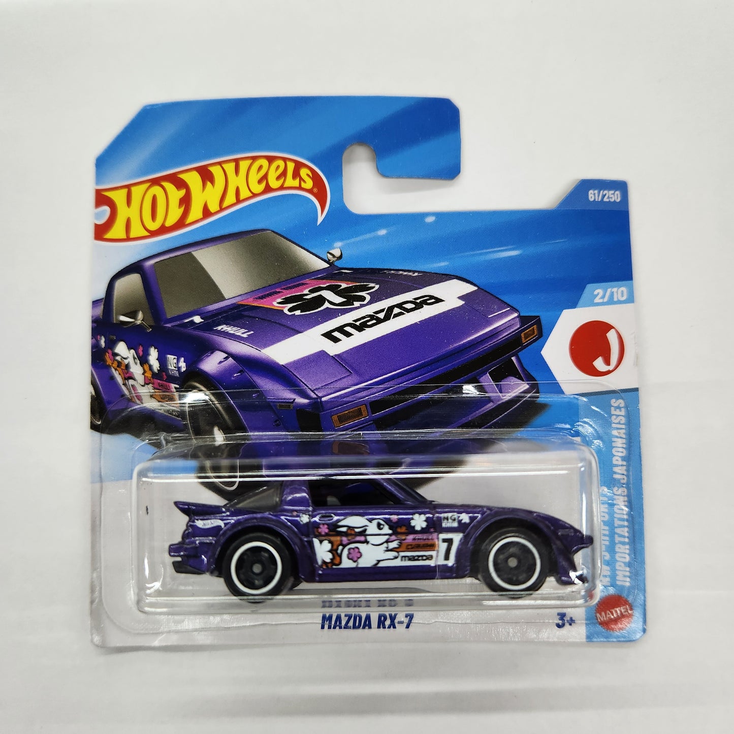Hot Wheels - Mazda RX-7 'J-Imports' (Purple) - Short Card