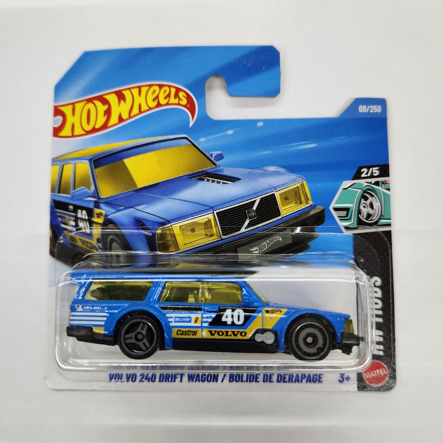 Hot Wheels - Volvo 240 Drift Wagon #40 - Short Card