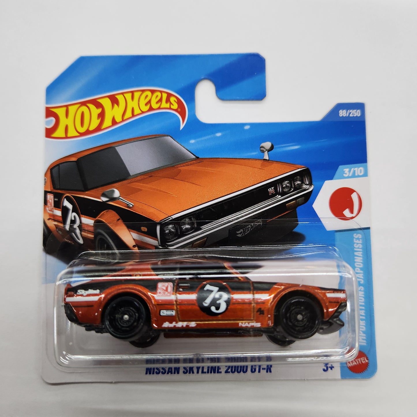 Hot Wheels - Nissan Skyline 2000 GT-R #73 - Short Card
