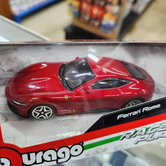 Bburago - Race and Play - Ferrari Roma (Red) - 1:43 Scale