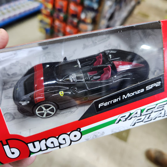 Bburago - Race and Play - Ferrari Monza SP2 (Black) - 1:43 Scale