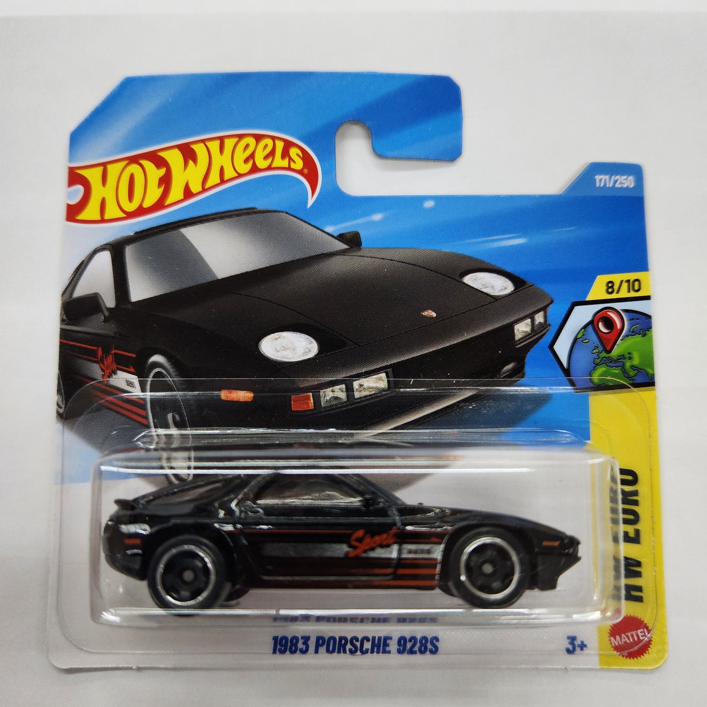Hot Wheels - 1983 Porsche 928S (Black) - Short Card
