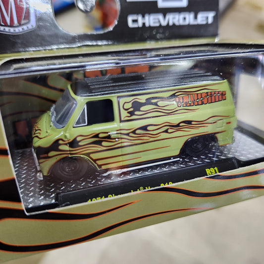 M2 Machines - 'Detroit Muscle' Mix 91 - 1971 Chevrolet Van G10 (Army Green)