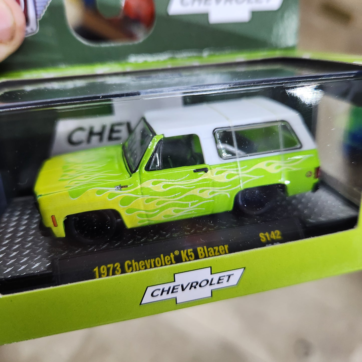 M2 Machines - 'Auto-Thentics' Mix 142 - 1973 Chevrolet K5 Blazer (Lime Flames)