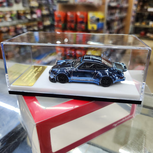 MyModelCollect - Porsche RWB 930 (Chrome Blue) - 1:64 Scale