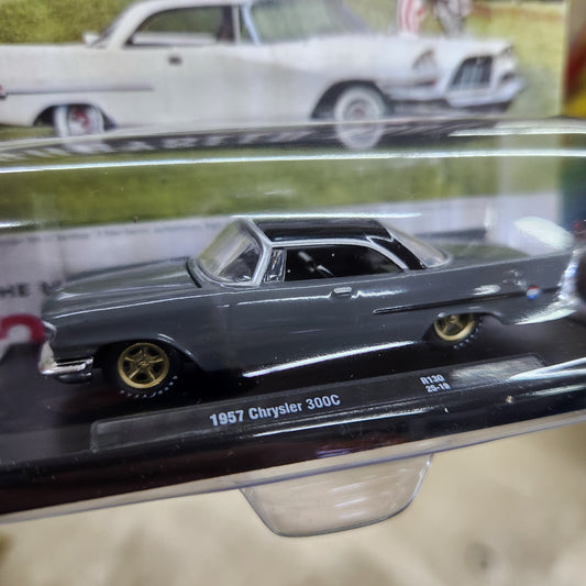 M2 Machines - 'Auto-Drivers' Mix 130 - 1957 Chrysler 300C (Grey/Black)