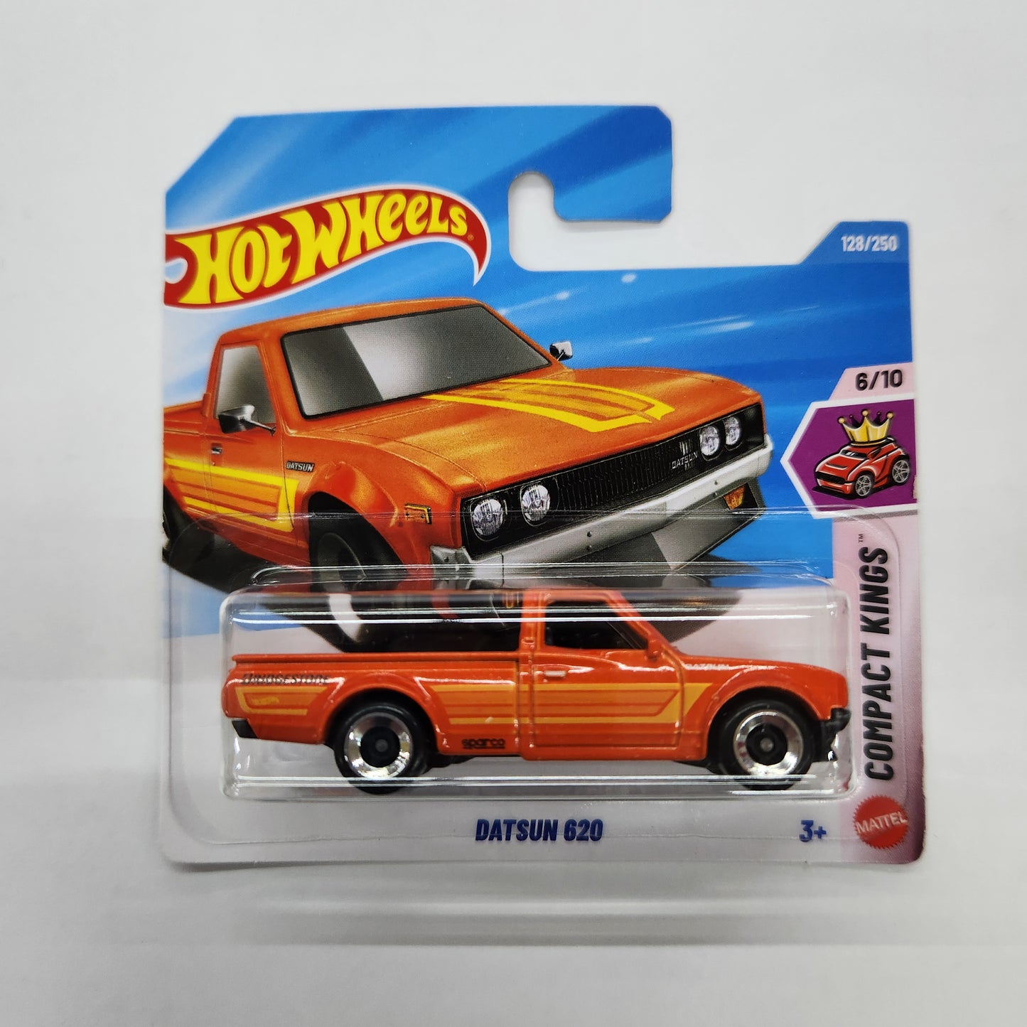 Hot Wheels - Datsun 620 (Orange) - Short Card