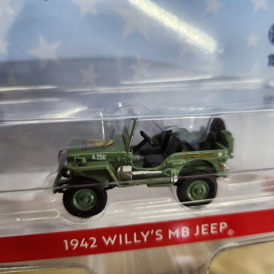 Greenlight - America 250 - 1942 Willys MB Jeep - 1:64 Scale