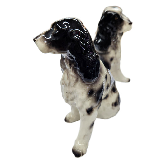 Ceramic Spaniel Puppies (Pair) - 11cm