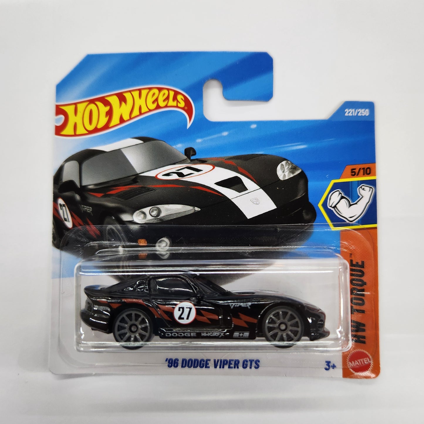 Hot Wheels - 1996 Dodge Viper GTS #27 - Short Card