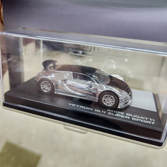 Majorette - Collection Series (Wave 5) - 2005 Bugatti Veyron 16.4 Super Sport (Chrome) - 1:64 Scale