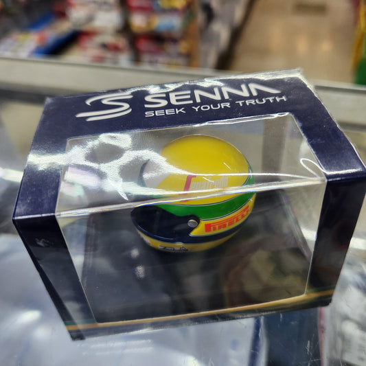 Minichamps - Ayrton Senna Helmet 1984 Brazil GP (First F1 ) - 1:8 Scale