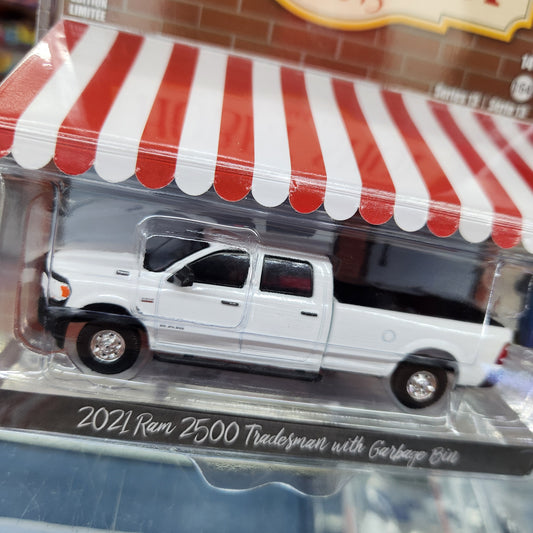 Greenlight - The Hobby Shop Series 13 - 2021 RAM 2500 Tradesman with Garbage Bin