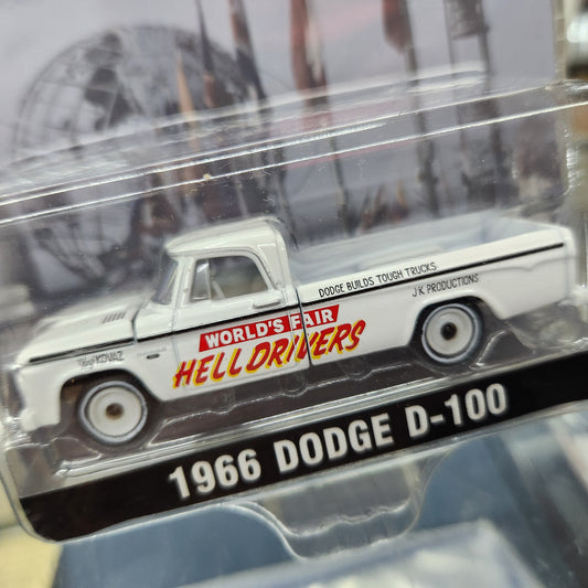 Greenlight - 1966 Dodge D-100 'Hell Drivers World's Fair' - 1:64 Scale