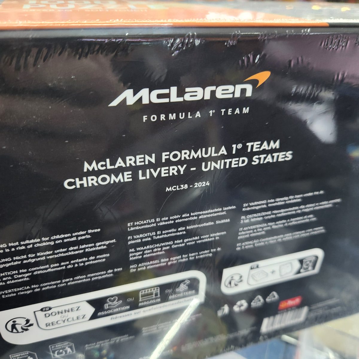 F1 Puzzle - McLaren Formula 1 F1 Team MCL38 (2024 Chrome Livery USA GP) - 1000pc Jigsaw Puzzle