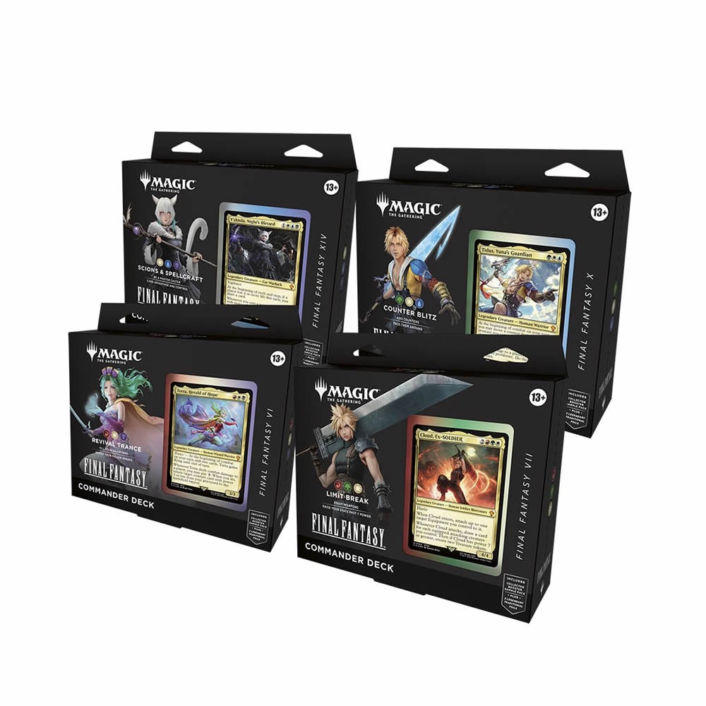 Magic: The Gathering - Final Fantasy - Commander Deck Display (Set of 4) - Sealed Box