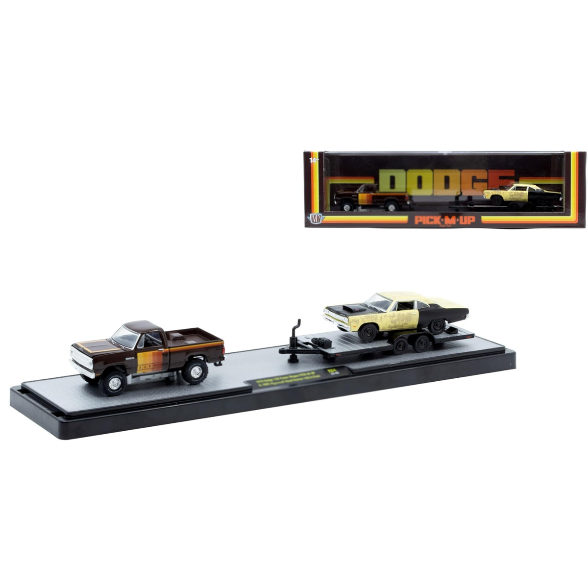M2 Machines - 'Auto-Haulers' Mix 84 - 1984 Dodge 150 Power Wagon + 1969 Plymouth Road Runner