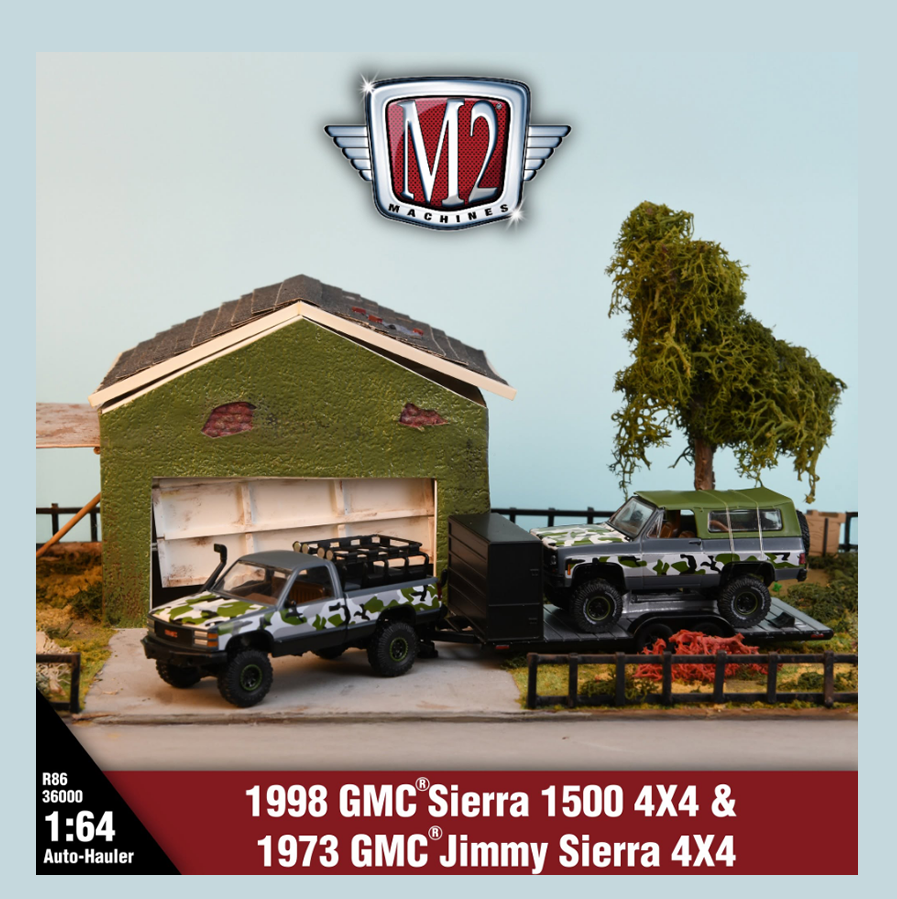 M2 Machines - 'Auto-Haulers' Mix 86 - 1998 GMC Sierra 1500 4x4 + 1973 GMC Jimmy Sierra 4x4