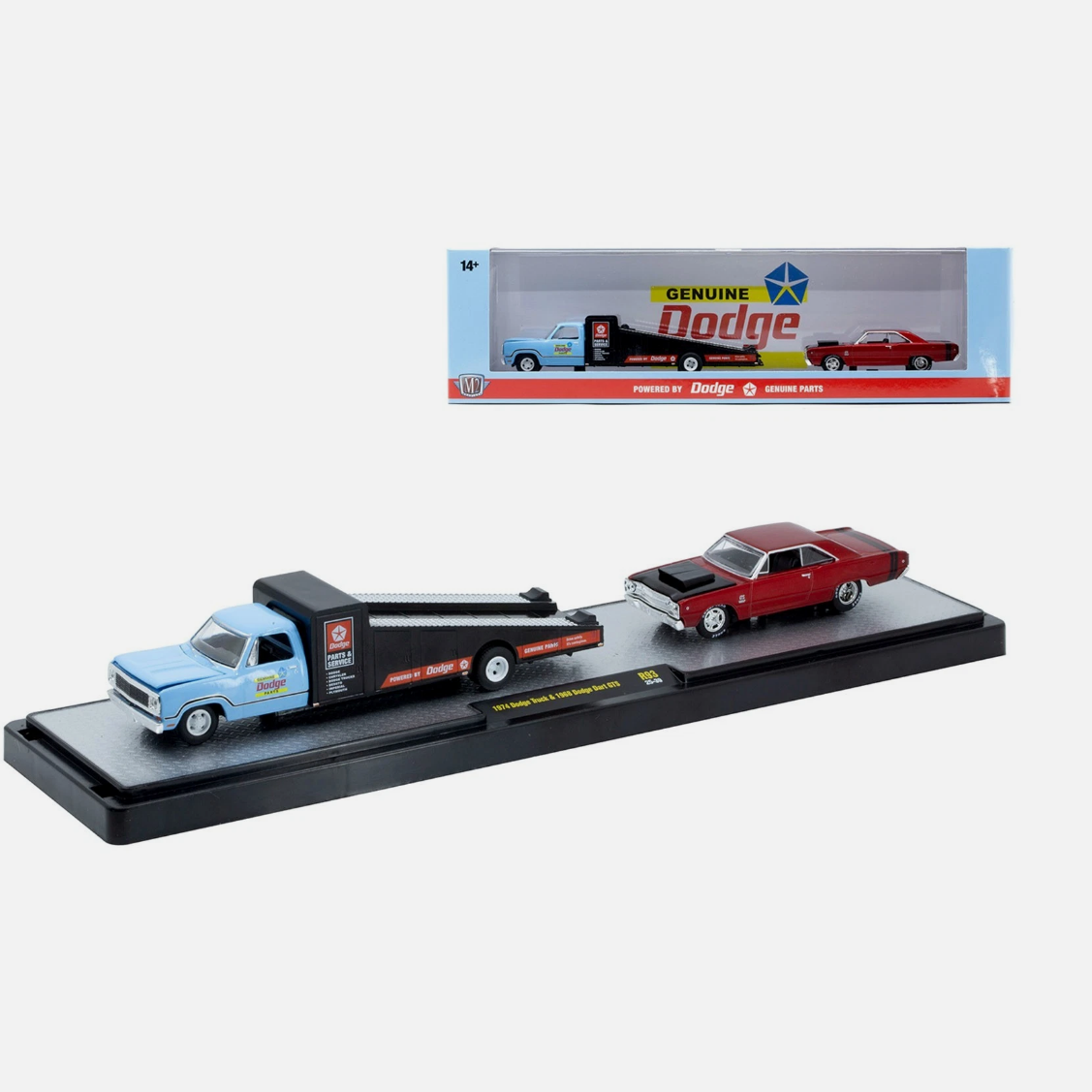 M2 Machines - 'Auto-Haulers' Mix 93 - 1974 Dodge Truck + 1968 Dodge Dart GTS