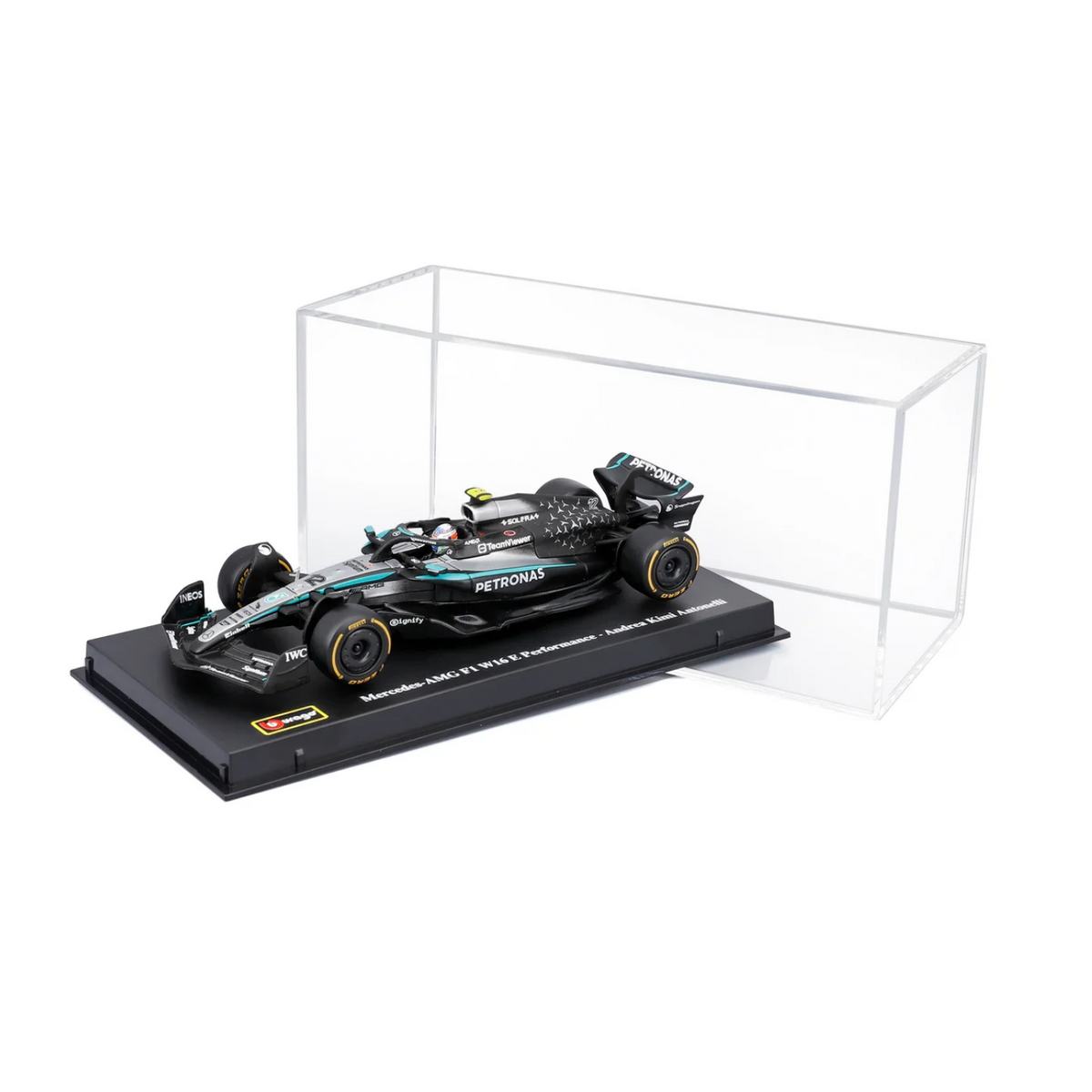 Bburago - 2025 Mercedes-AMG F1 Formula 1 Team W16 - #12 Kimi Antonelli - 1:43 Scale