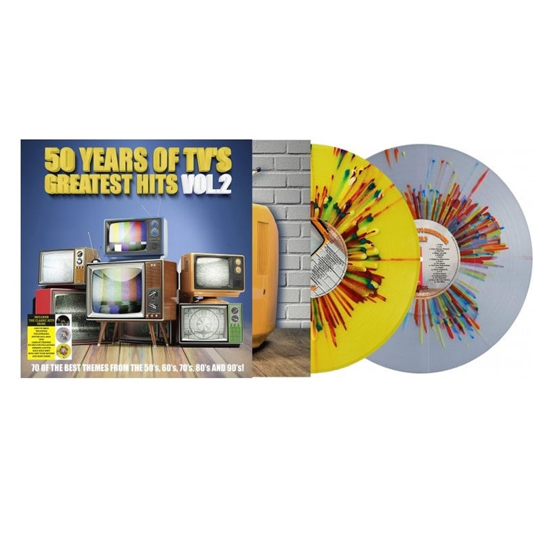 NEW - Various, 50 Years of TV's Greatest Hits Vol. 2 (Splatter) 2LP - RSD 2023