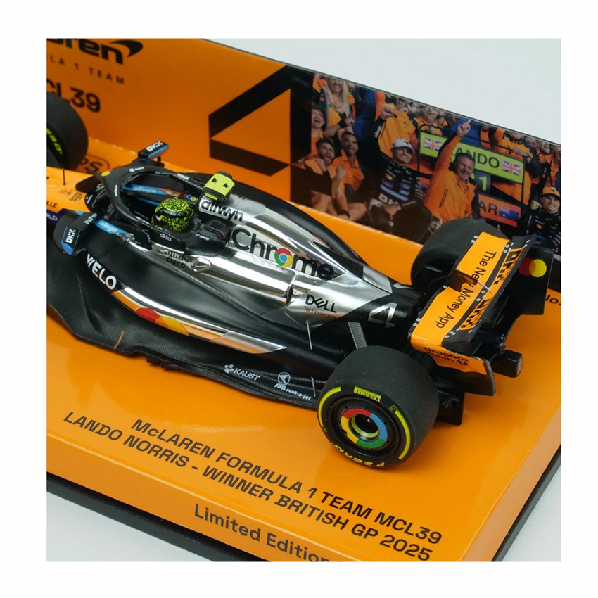 Minichamps - McLaren Formula 1 Team (MCL39) 2025 British GP Winner - #4 Lando Norris -1:43 Scale