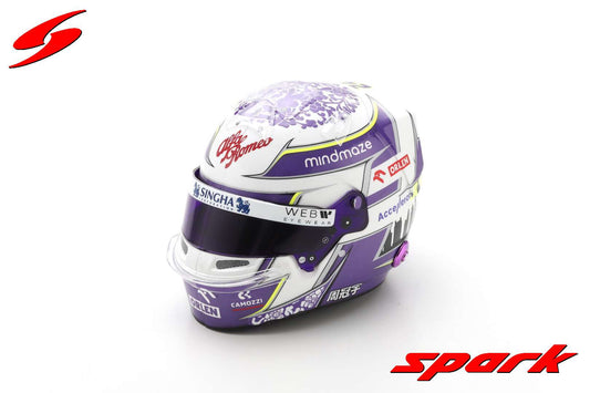 Spark Helmets - Zhou Guanyu Alfa Romeo 2022 - Bell Helmet 1:5 Scale