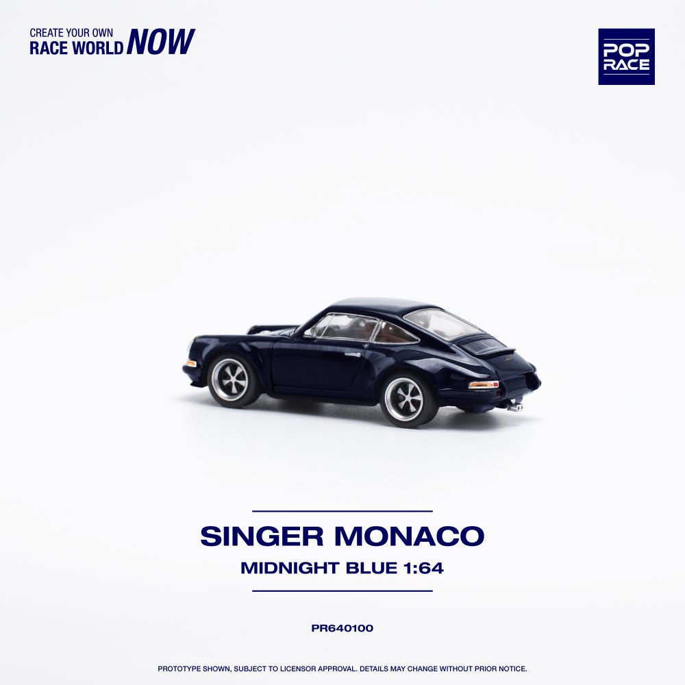 Pop Race - Singer Monaco (Midnight Blue) - 1:64 Scale