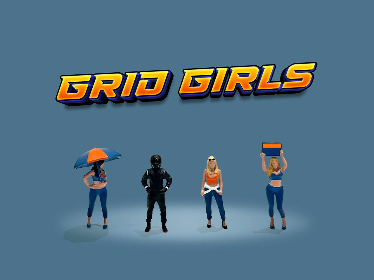 American Diorama - Diecast Figures 'Grid Girls' Set - 1:64 Scale