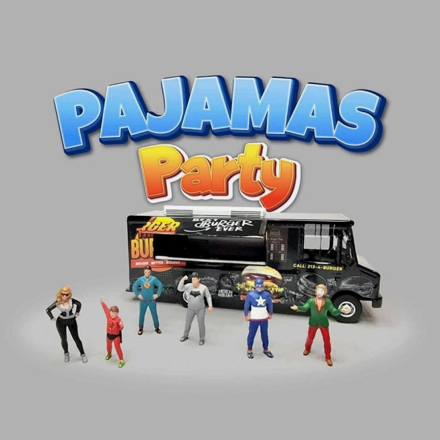 American Diorama - Diecast Figurines - Pyjamas Party - 1:64 Scale