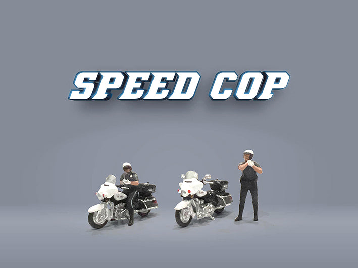 American Diorama - Diecast Figures 'Speed Cop' - 1:64 Scale