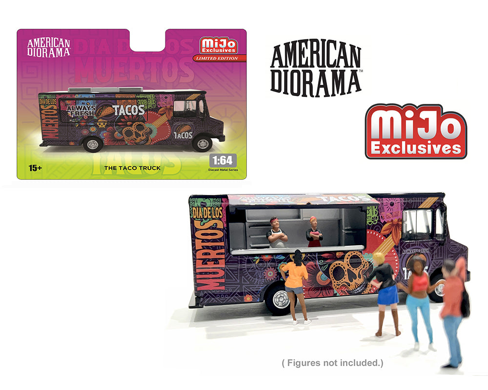 American Diorama - Food Truck 'Taco Truck' - 1:64 Scale