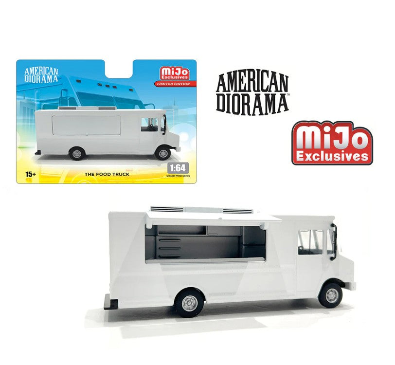 American Diorama - Food Truck 'Plain White' - 1:64 Scale