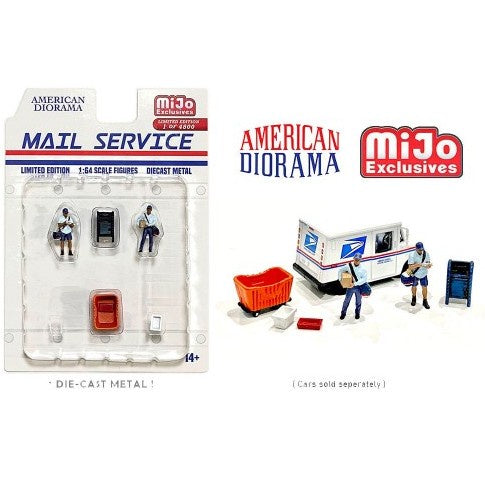 American Diorama - Diecast Figures - Mail Service - 1:64 Scale