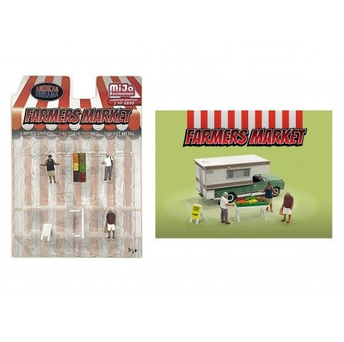 American Diorama - Diecast Figures - Farmers Market - 1:64 Scale