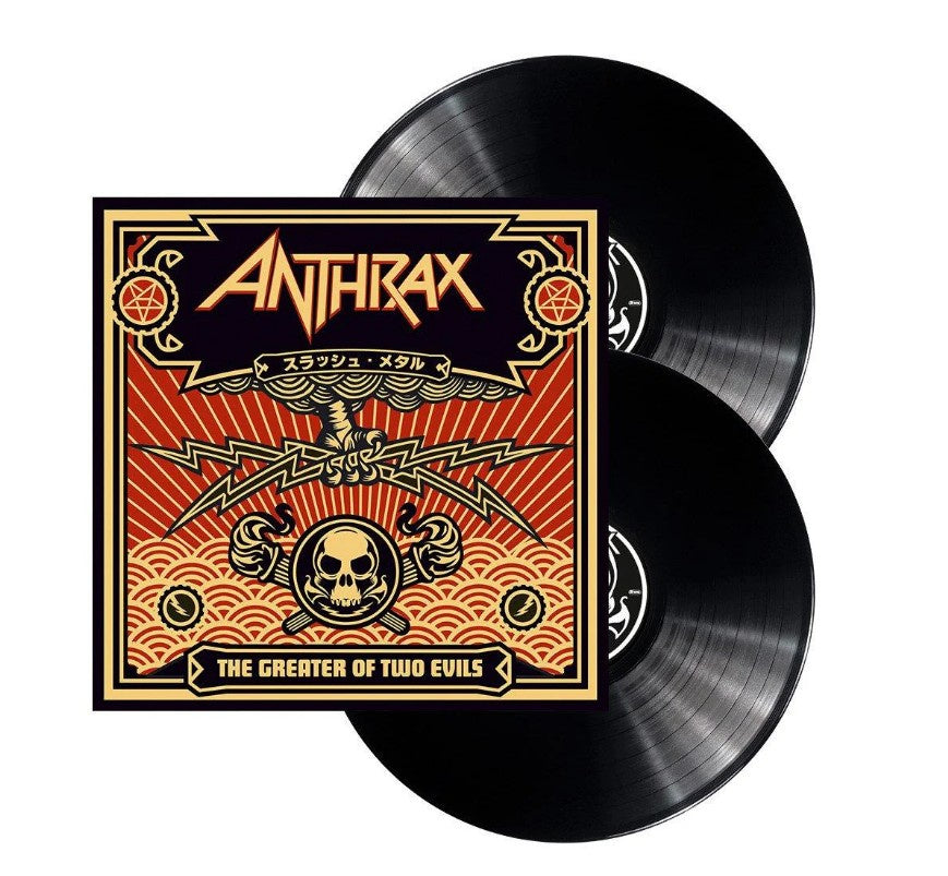 NEW - Anthrax, The Greater of Two Evils (Black) 2LP