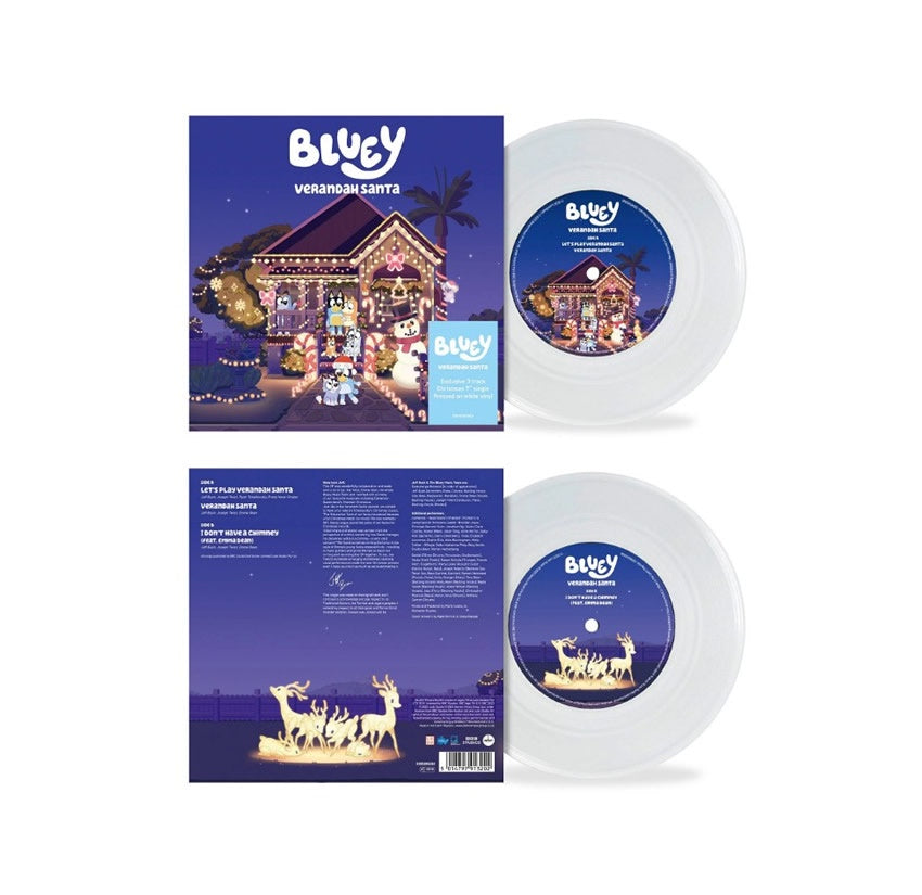 NEW - Soundtrack, Bluey: Verandah Santa (White) 7"