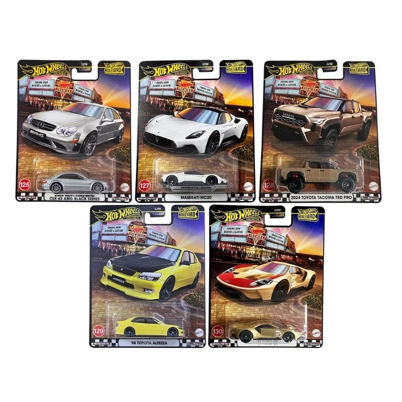 Hot Wheels Premium - Boulevard #126-#130 - Set of 5