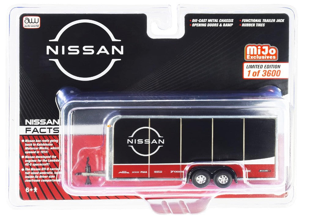 Auto World - Enclosed Trailer 'Nissan' - 1:64 Scale